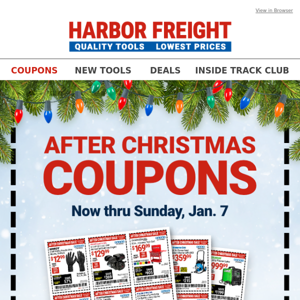 There's Still Time to Use Your After Christmas Coupons!