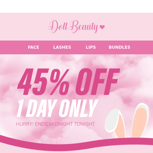 HAPPY EASTER! 45% Off 1 Day Only 🐰