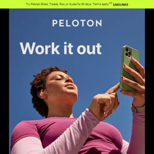 Find your calm on the Peloton App
