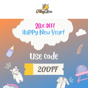 HoneybeanKids New Spring Sale! Extra 20% with code: 20OFF