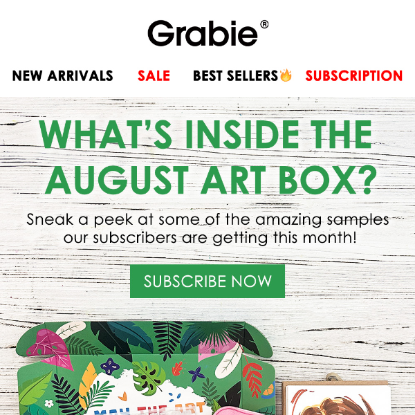 😍August Art Box: Drawing Delights - Grabie