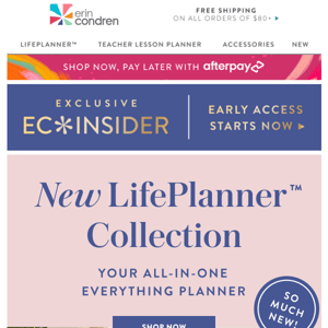 Insider, Your NEW LifePlanner is HERE!