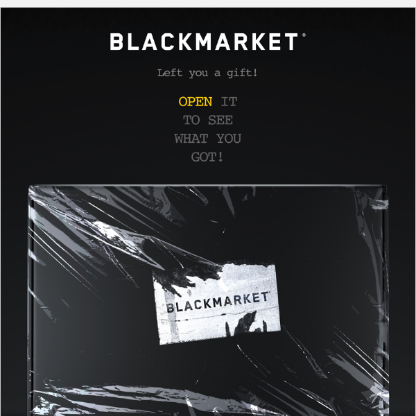 Black Market Labs, BLACKMARKET Sent You a Gift 🎁