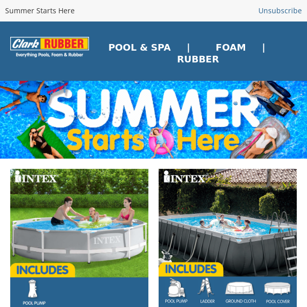 Start Your Summer Fun Now with Clark Rubber! Shop the Catalogue