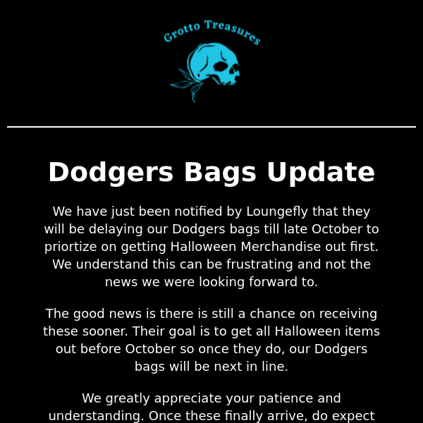 Exclusive MLB LA Dodgers Bags Update