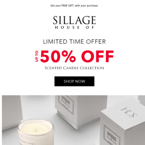 ✨ Up To 50% Off! Scented Candles