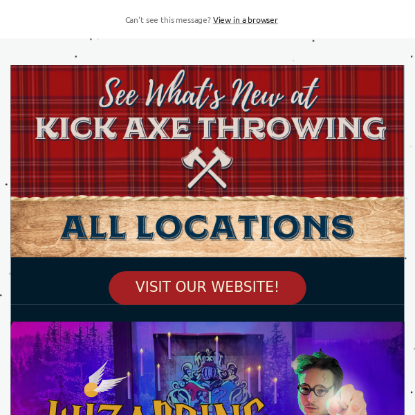 ⚡️Wizarding Axe Throwing Experience, Beat the Bunny, Axe-Throwing Leagues & More! Check It Out! 🪓