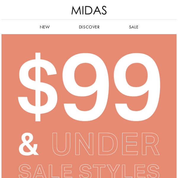 $99 & Under Sale Styles!
