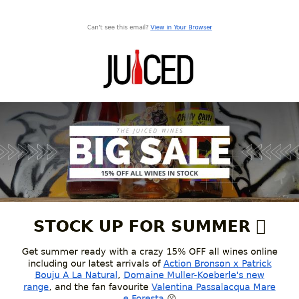 The BIG Summer Sale | 15% OFF EVERYTHING