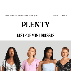 our top mini dresses