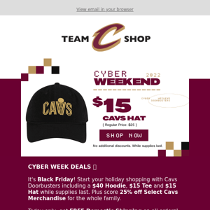 Cleveland Cavaliers Team Shop - Score some deals at the Team Shop