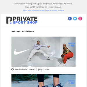 Nike ☛ Plus de 900 produits : running, trail, football, sportswear...