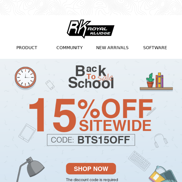 Back to School Savings at RK: 15% Off All Items!