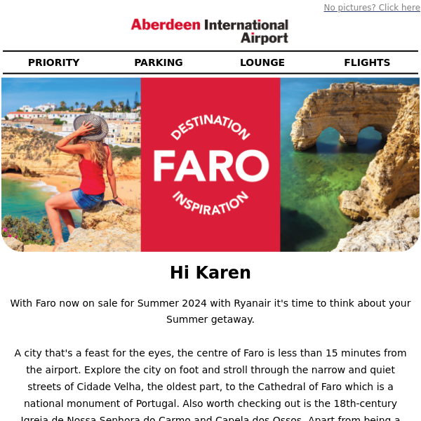 Jet off to Faro with Ryanair: Your sun-kissed escape awaits Aberdeen Airport 🛫☀️