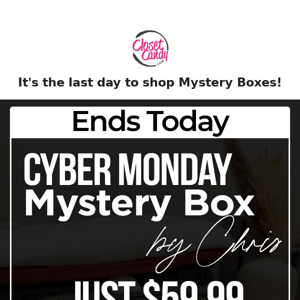 Last chance for Mystery Boxes!