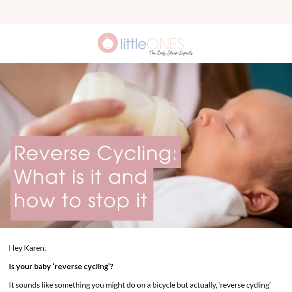 Is your baby ‘reverse cycling’? 🤔