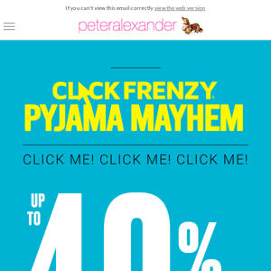 It's a PJ Mayhem! Up to 40% Off selected styles