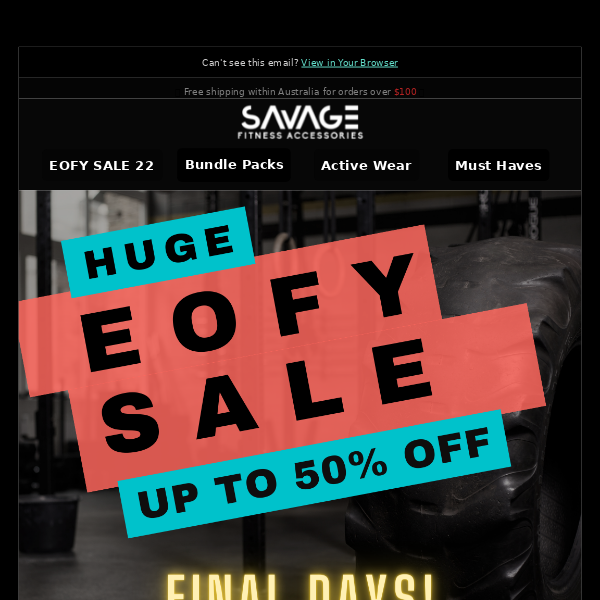 The ONLY sale you will need this EOFY! 🛍️