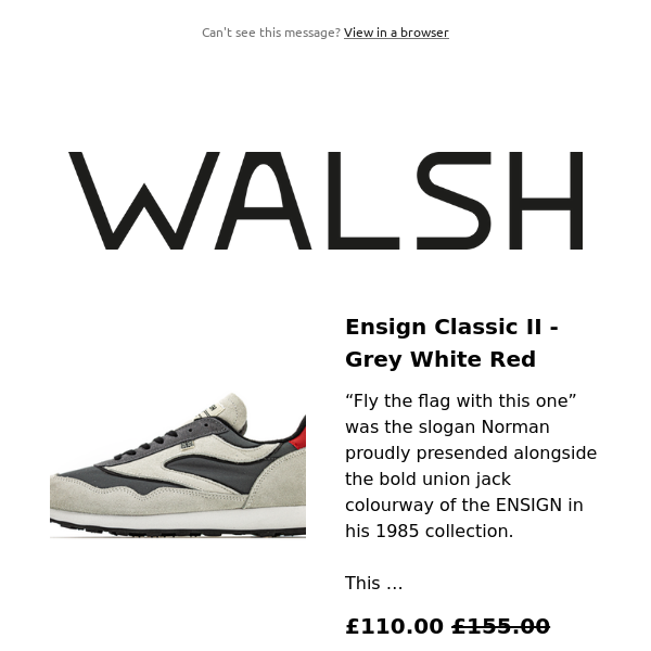 WALSH BLACK FRIDAY SALE