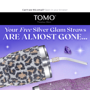 Last chance for Free Glam Straws! 💝