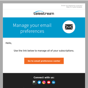 ,  manage your email preferences