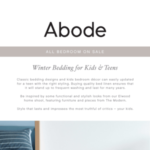 Winter Style for Kids & Teen Bedrooms
