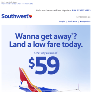 $59 fares you can get away with.​