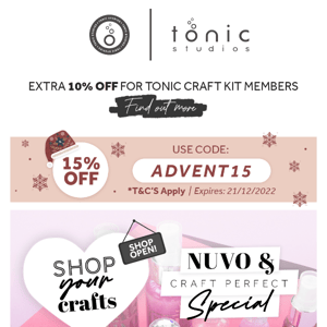 🔥 Tonic Studios USA, SAVE 59% on craft deals!