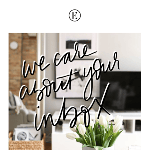 you're in! welcome to emails from The Everygirl