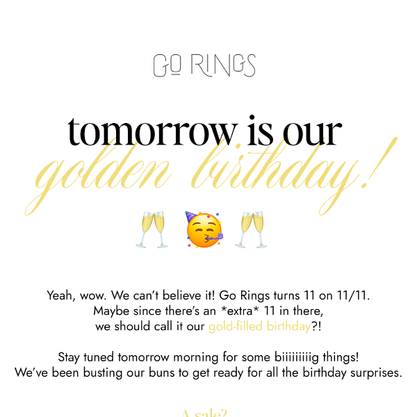 ✨🥳 OUR GOLDEN BIRTHDAY