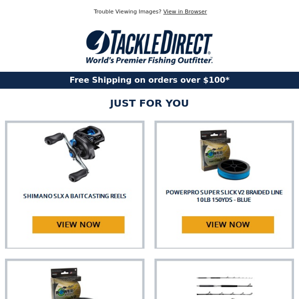 Just For You! - Tackle Direct