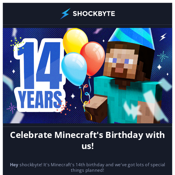 33% Lifetime Discount for Minecraft's 14th Birthday 🎂