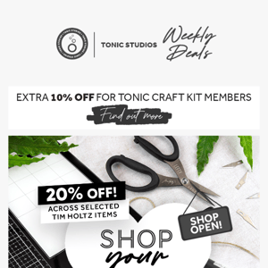 🎉 Woo hoo 20% OFF! Tim Holtz Signature Tools ♥