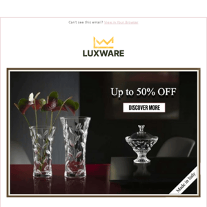 Get It Before It's Gone: 🔶 Luxware Sunday Flash Deal Savings!