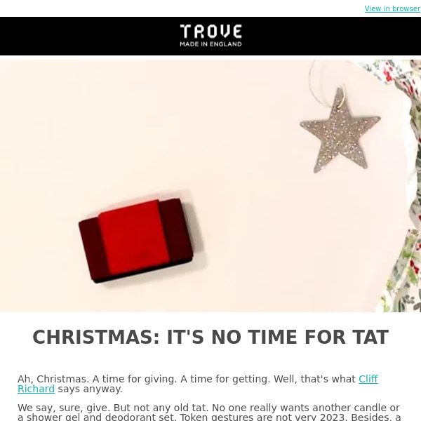 There's no time for tat this Christmas 🎄 - Trove