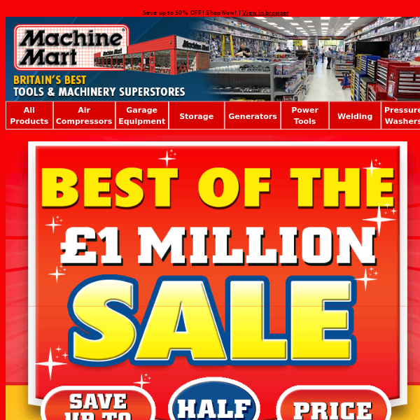 The Best of Our Giant Million Pound Sale - Shop 1000�s of Sale Bargains!