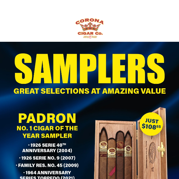 Sampler Sunday: Padron No. 1 Cigar of the Year & Sindicato Toro