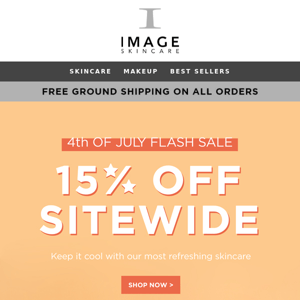 15% off sitewide: 4th of July Flash Sale starts now!