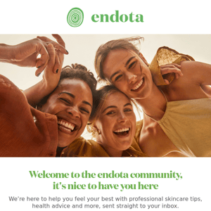 endota welcomes you with open arms 💚