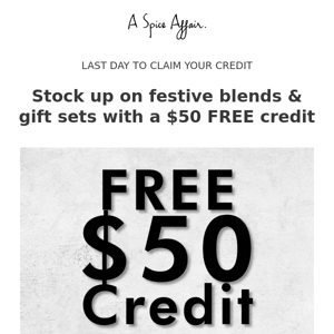 $50 GIFT CREDIT FOR YOU ♥️