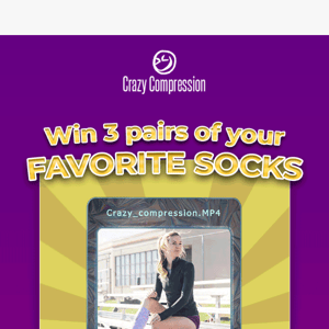 Win 3 pairs of your favorite socks! 🔥🧦