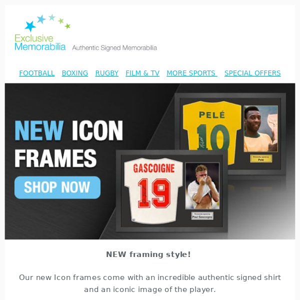 Brand New Icon Shirt Frames! 👀