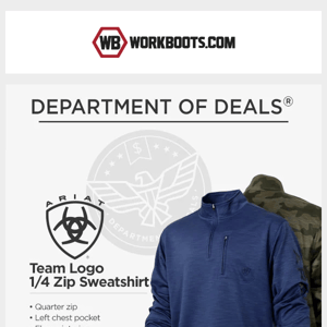 DOD: Ariat 1/4 Zip Sweatshirt | ONLY $39.99! 💰