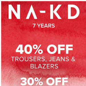 NA-KD 7 YEARS | 30% off everything