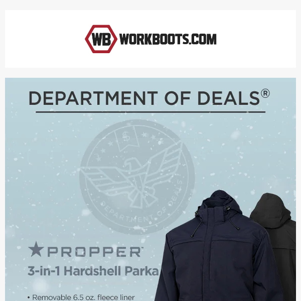 DOD: Cold weather, HOT Propper deal ➡