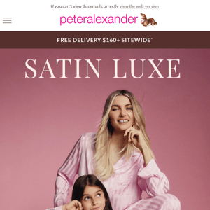 Ends Sunday 20% Off Storewide = new satin PJ's for you!
