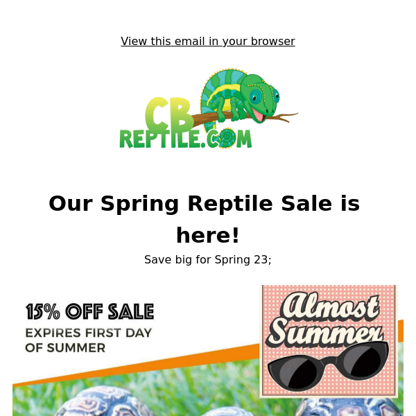15% off your next Pet Reptile Coupon is here!