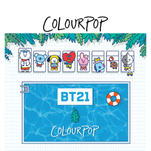 Coming Soon! BT21 with ColourPop!