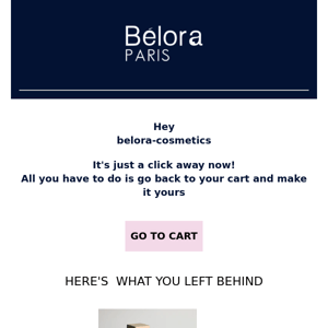 Hey Belora Cosmetics,  good makeup is just a click away 👄