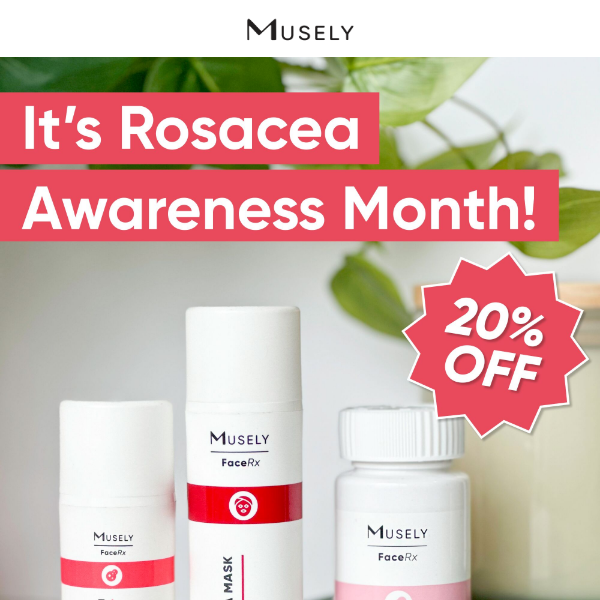 20% OFF Redness Relief Today! ❤️